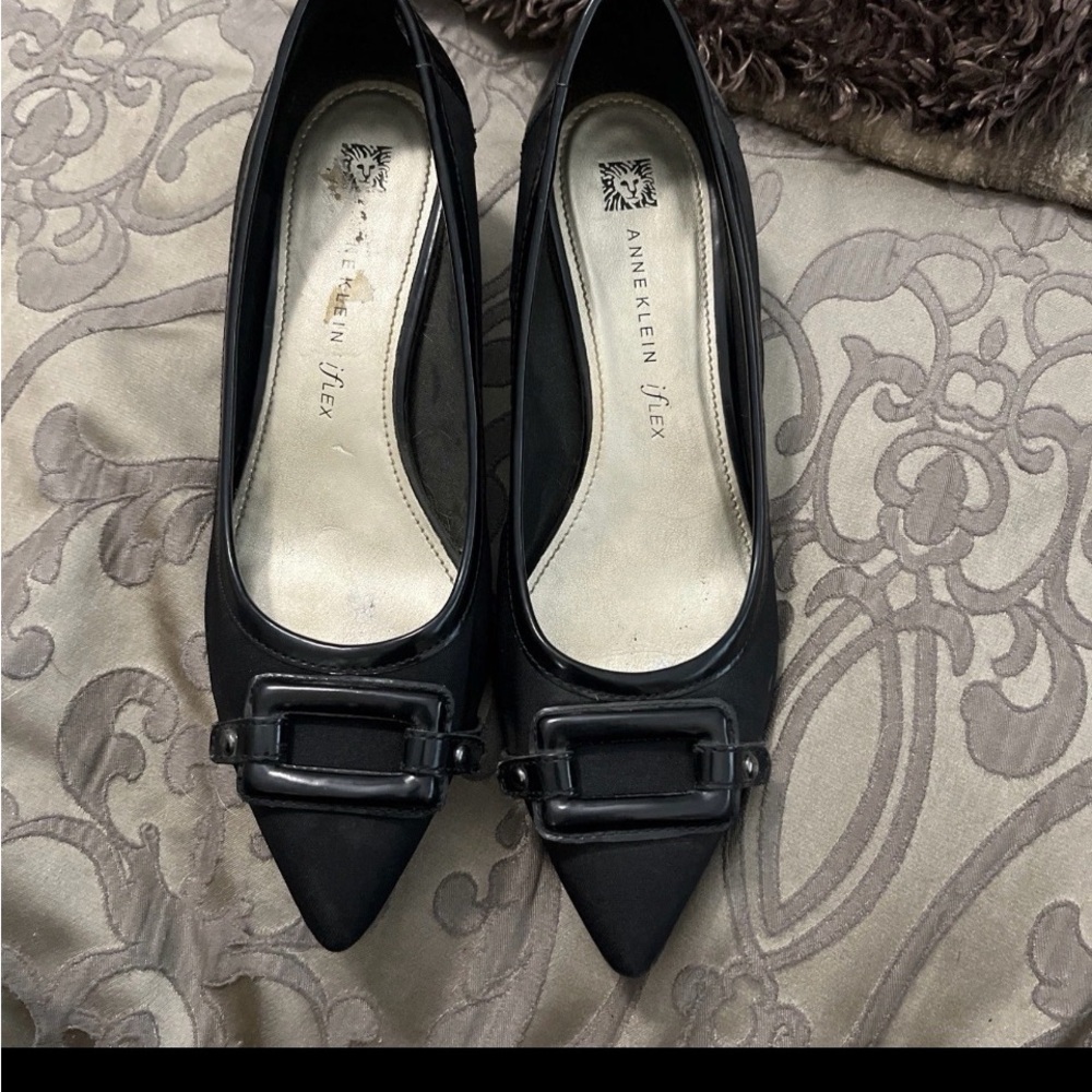 Anne Klein Women's Black Kitten Pumps Heels size 10